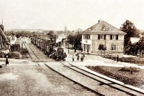 Bahnhof Wiesa um 1912